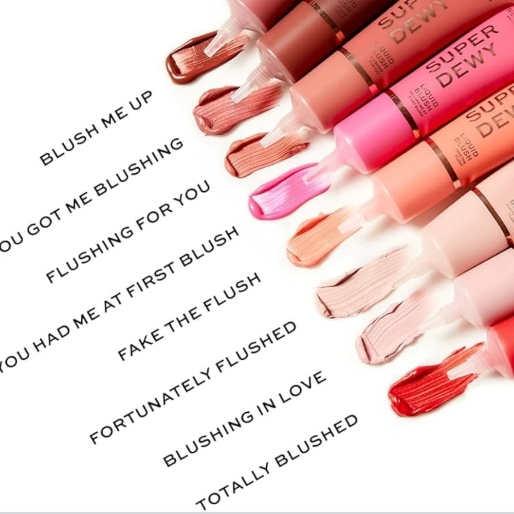 Revolution Super Dewy Liquid Blush - Flushig For You - Picture 4 of 4